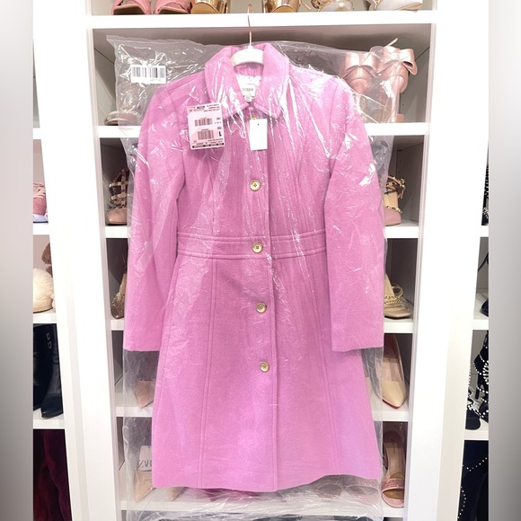 Last One NWT PINK J. CREW Wool-blend lady coat - Picture 11 of 17